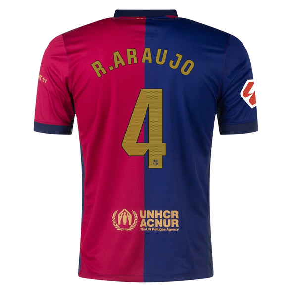 Men's Replica Nike R.Araujo Barcelona Home Jersey 24/25