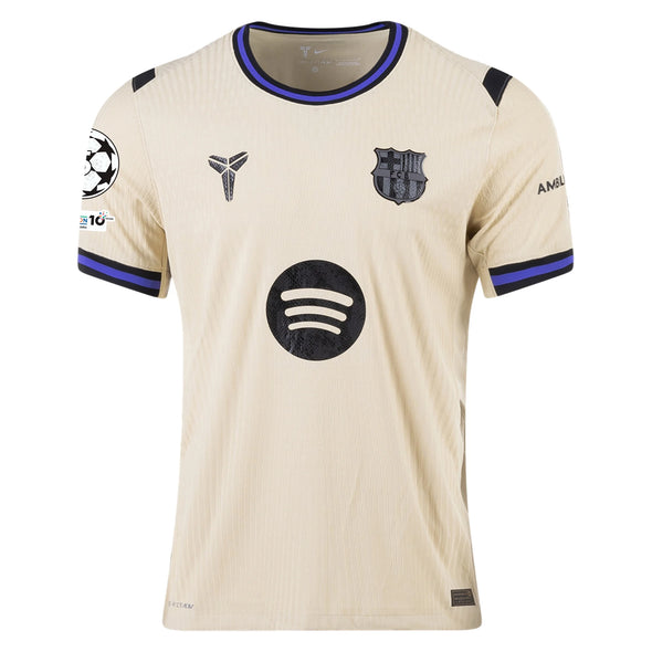 Men's Authentic Nike Lamine Yamal Barcelona Away UCL Jersey 25/26