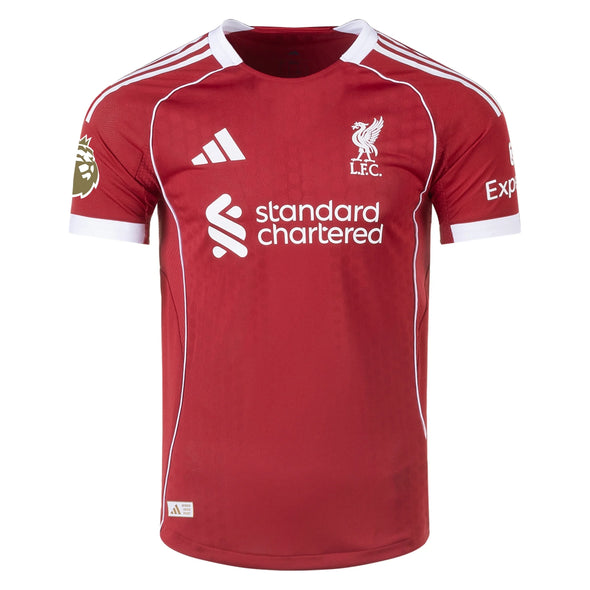 Men's Authentic adidas Wirtz Liverpool Home Jersey 25/26