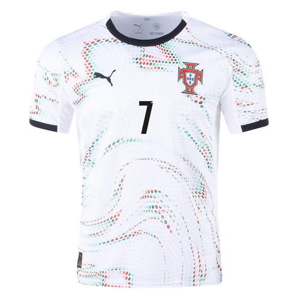 Kid's Replica Puma Ronaldo Portugal Away Jersey 2025