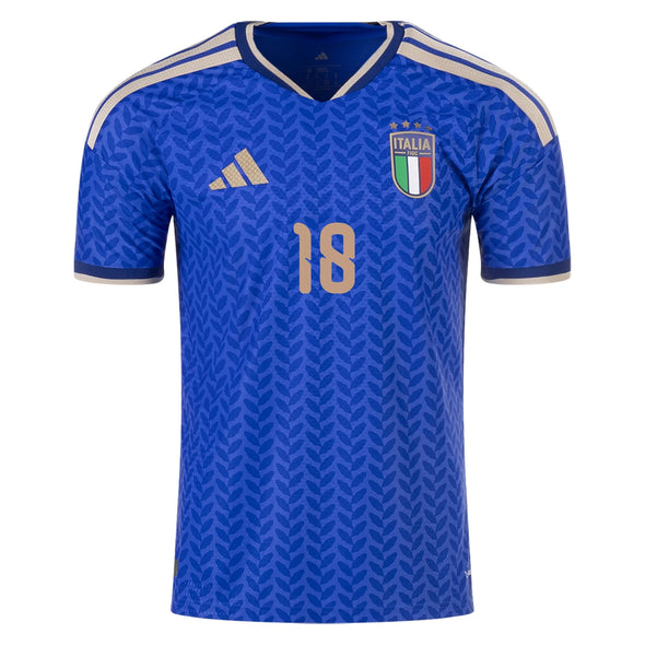 Men's Authentic adidas Barella Italy Home Jersey 2026 - Ships by 12/10