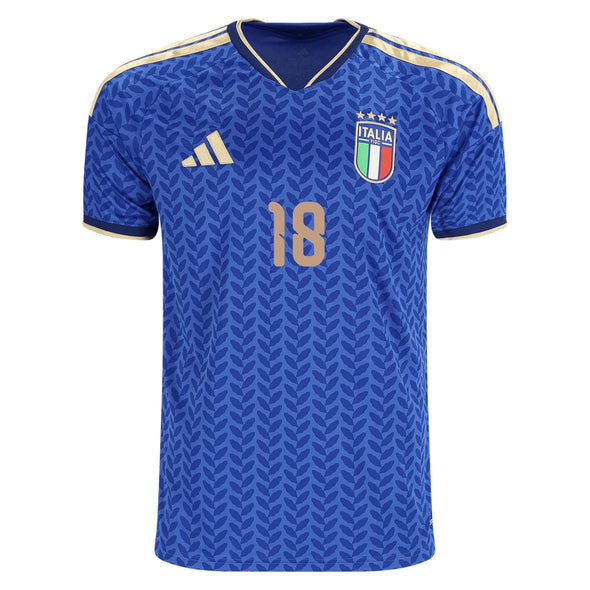 Kid's Replica adidas Barella Italy Home Jersey 2026 - Ships by 12/10