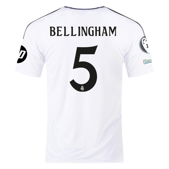 Men's Replica adidas Bellingham Real Madrid Home Jersey 24/25