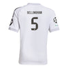 Kid's Replica adidas Bellingham Real Madrid Home Jersey 25/26