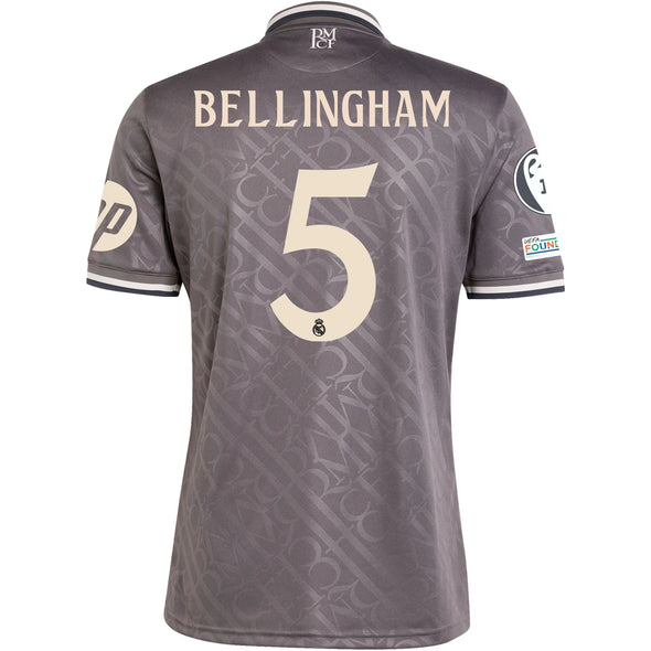 Men's Replica adidas Bellingham Real Madrid Third Jersey 24/25