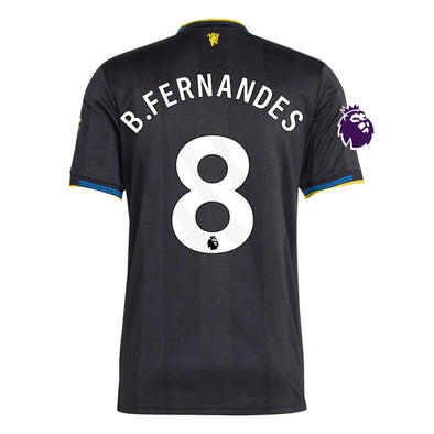 Men's Authentic adidas B.Fernandes Manchester United Third Jersey 25/26