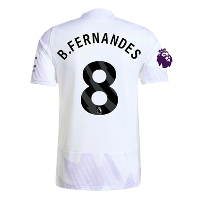Men's Authentic adidas B.Fernades Manchester United Away Jersey 25/26