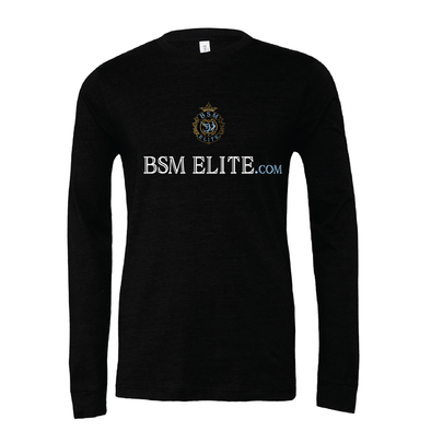 BSM Elite Bella + Canvas Long Sleeve Triblend T-Shirt Black