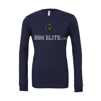 BSM Elite Bella + Canvas Long Sleeve Triblend T-Shirt Navy