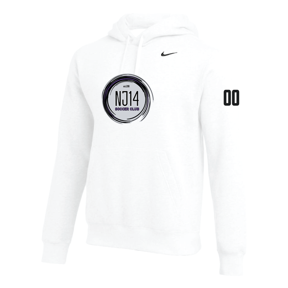 NJ14 FAN Nike Club Hoodie White