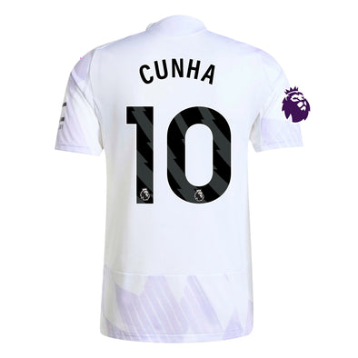 Men's Authentic adidas Cunha Manchester United Away Jersey 25/26