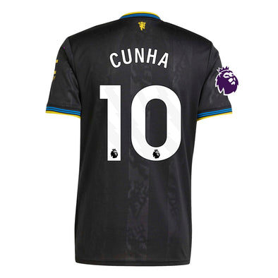 Kid's Replica adidas Cunha Manchester United Third Jersey 25/26
