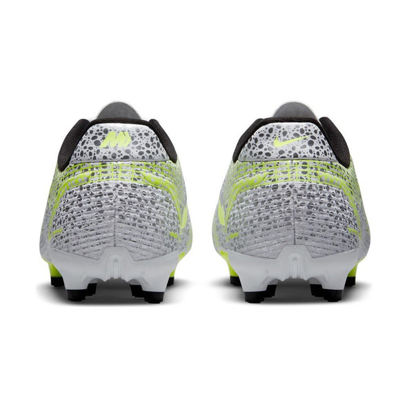 Nike Junior Mercurial Vapor 14 Academy FG/MG Soccer Cleat - MetallicSilver/Volt