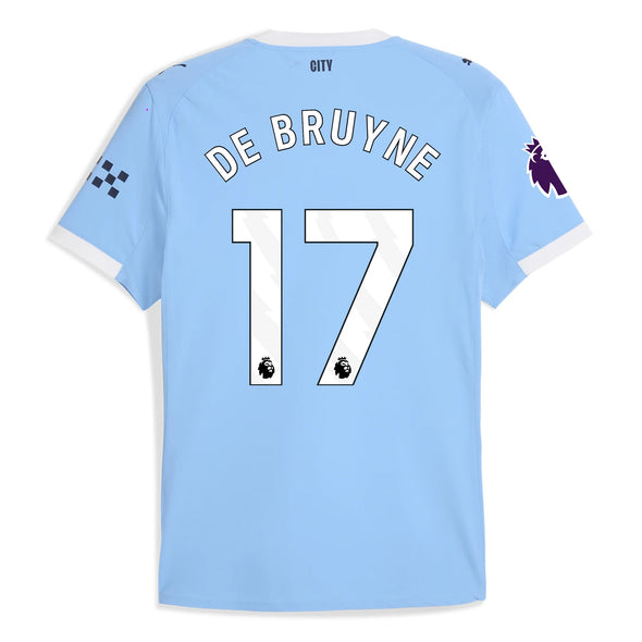 Men's Authentic Puma De Bruyne Manchester City Home Jersey 25/26