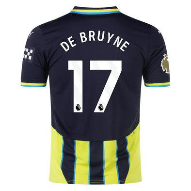 Kid's Replica Puma De Bruyne Manchester City Away Jersey 24/25