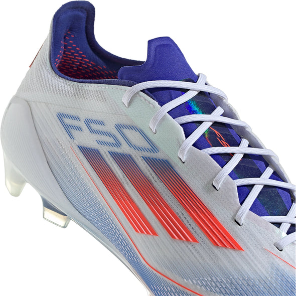 adidas F50 Elite FG Firm Ground Soccer Cleat White/Solar Red/Lucid Blue