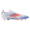 adidas F50 Elite Laceless FG Firm Ground Soccer Cleat White/Solar Red/Lucid Blue