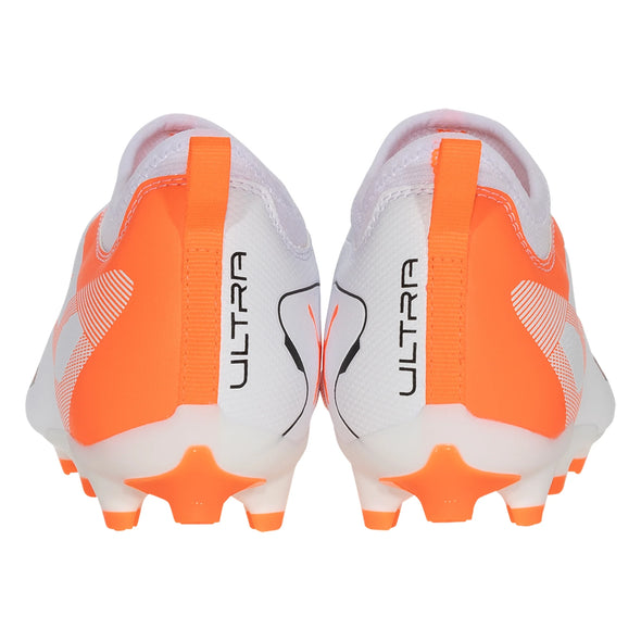 Puma Ultra 5 Match FG/AG Junior Firm Ground Soccer Cleat -White/Black-Glowing Red