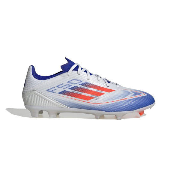 adidas F50 League Laceless FG/MG Firm Ground Soccer Cleat White/Solar Red/Lucid Blue