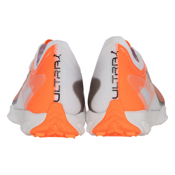 Puma Ultra 5 Match TT Turf Soccer Cleat- White/Black-Glowing Red