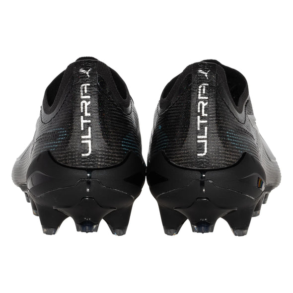 Puma Ultra 5 Ultimate FG Firm Ground Soccer Cleat -Black/Silver/Bright Aqua