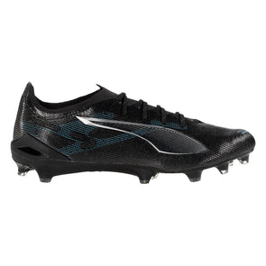 Puma Ultra 5 Ultimate FG Firm Ground Soccer Cleat -Black/Silver/Bright Aqua