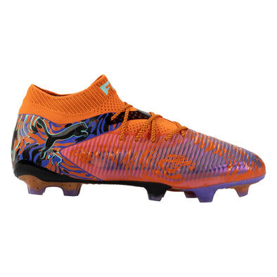 Puma Future 8 Ultimate NJR Creativity FG Firm Ground Soccer Cleat- Orange Poppy/Black/Poison Pink