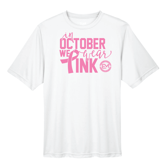 EMSC Competitive Awareness October We Wear Pink SS T-Shirt- White