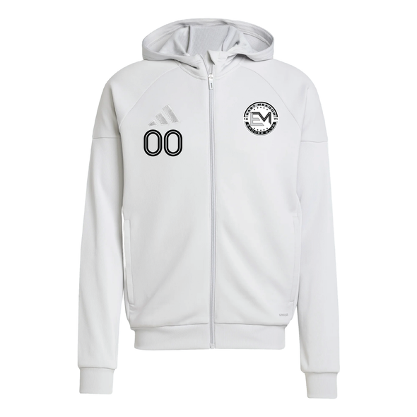 EMSC Competitive adidas Tiro 25 Full-Zip Hoodie Light Grey