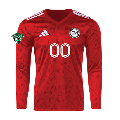 EMSC Farmingdale adidas Icon 25 LS Goalkeeper Jersey Red