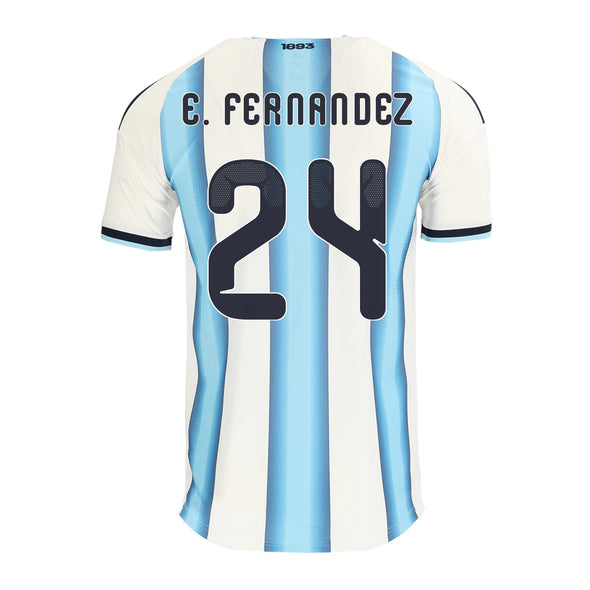 Men's Authentic adidas E. Fernandez Argentina Home Jersey 2026 - Ships by 12/10