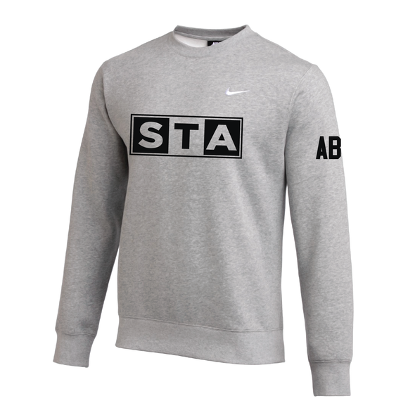 STA Coaches Nike Team Club Fleece Sweatshirt Grey