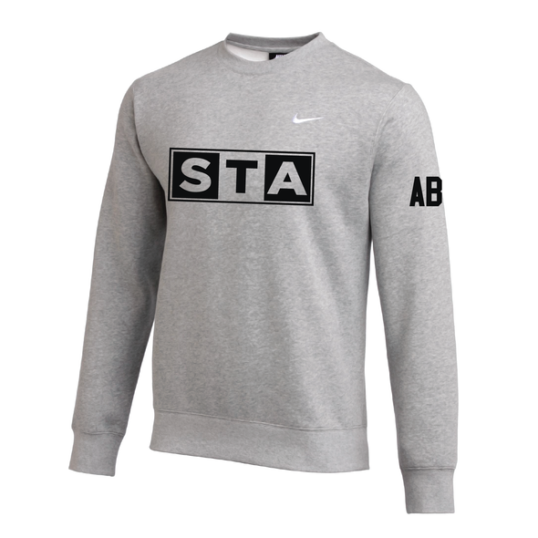 STA Boys ECNL Nike Team Club Fleece Sweatshirt Grey
