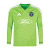 NYCFC Girls Program adidas Tiro 23 Long Sleeve Goalkeeper Jersey Green