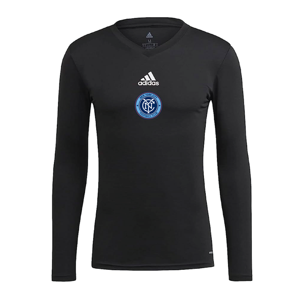 NYCFC Girls Program adidas Base Compression Tee Black