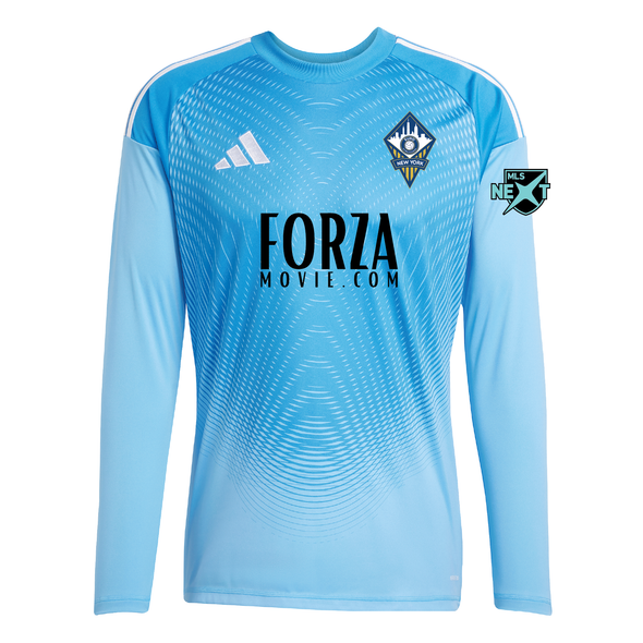 FA Euro New York MLS Next adidas Tiro 24 LS Goalkeeper Jersey Light Blue