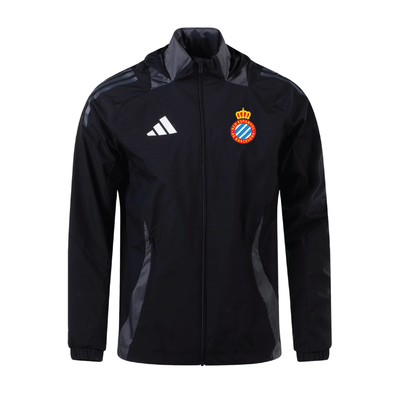 RCD Espanyol adidas Tiro 24 Comp All Weather Jacket Black