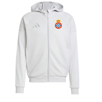 RCD Espanyol adidas Tiro 25 Full-Zip Hoodie Light Grey