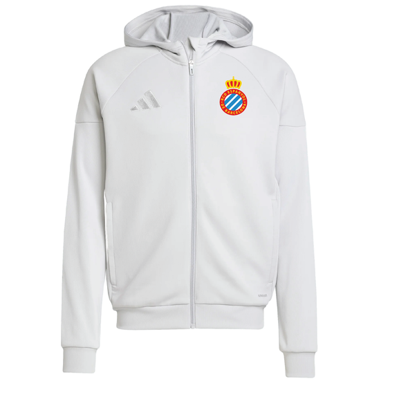 RCD Espanyol adidas Tiro 25 Full-Zip Hoodie Light Grey