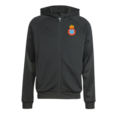 RCD Espanyol adidas Tiro 25 Full-Zip Hoodie Black