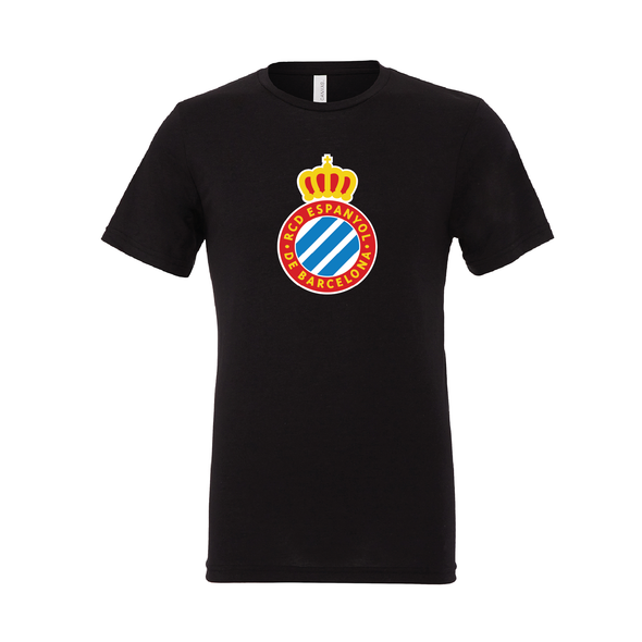 RCD Espanyol Bella + Canvas Short Sleeve Triblend T-Shirt Black