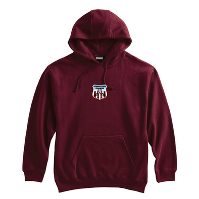 Morristown Gunners Pennant Super 10 Hoodie Maroon