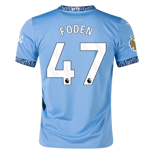 Men's Authentic Puma Foden Manchester City Home Jersey 24/25