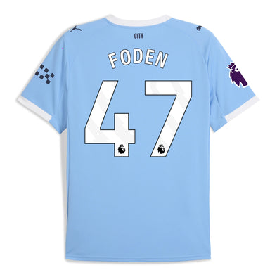 Kid's Replica Puma Foden Manchester City Home Jersey 25/26