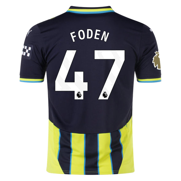 Men's Replica Puma Foden Manchester City Away Jersey 24/25