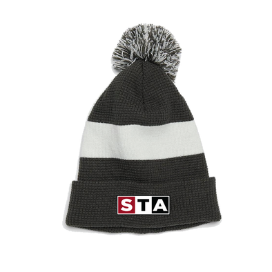 STA Coaches Nike Authentic Pom Beanie Anthracite/White