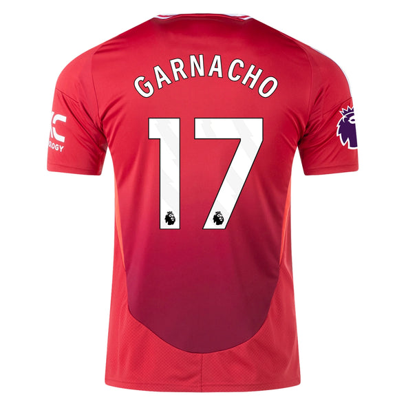 Men's Replica adidas Garnacho Manchester United Home Jersey 24/25