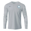 North Fork United Soccer Club Nike LS Park IV Goalkeeper Jersey Grey