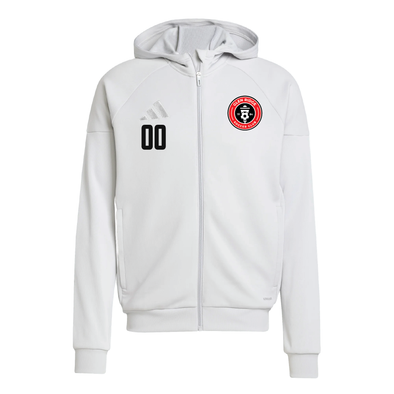 Glen Ridge SC adidas Tiro 25 Full-Zip Hoodie Light Grey