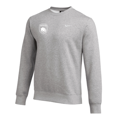 Grand Mustangs Nike Team Club Fleece Sweatshirt Grey